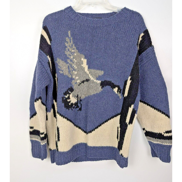 Woolrich Other - Vtg Woolrich Men's 100% Wool Canadian Goose Sz XL Grandpa Dad Sweater Cabin Core